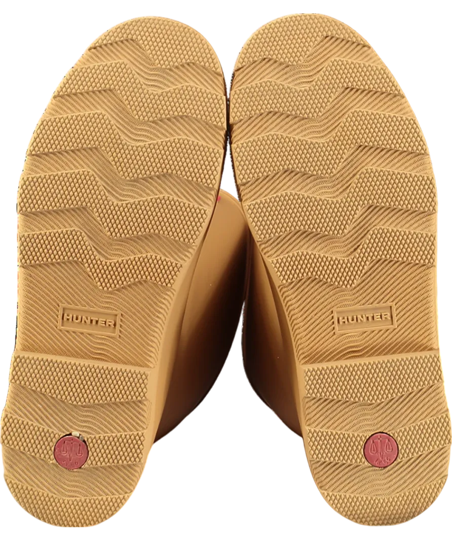 Hunter Beige Women's Downpour Tall Wellington Boot UK 8 EU 41 👠
