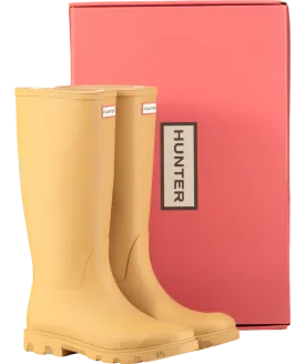 Hunter Beige Women's Downpour Tall Wellington Boot UK 8 EU 41 👠