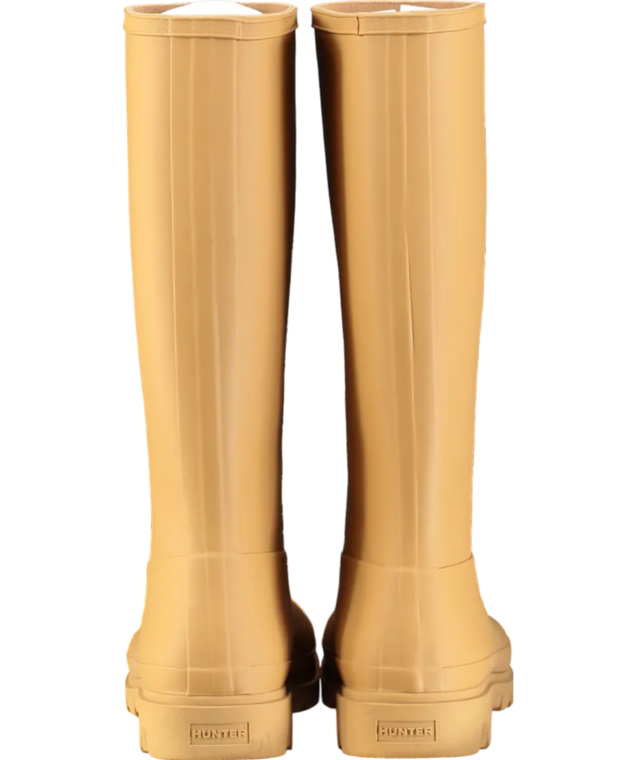 Hunter Beige Women's Downpour Tall Wellington Boot UK 8 EU 41 👠