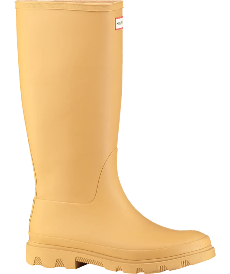 Hunter Beige Women's Downpour Tall Wellington Boot UK 8 EU 41 👠