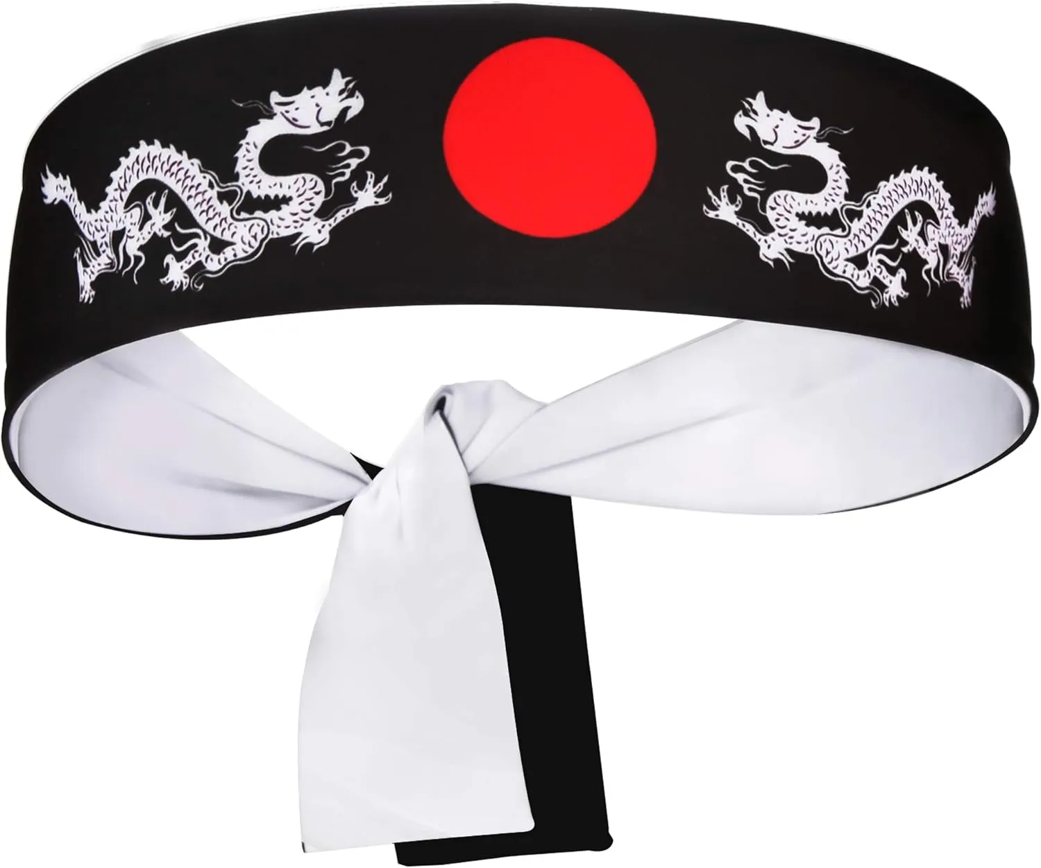 Reversible Warrior Headband, Bushido Hachimaki for Karate, Halloween, Sushi