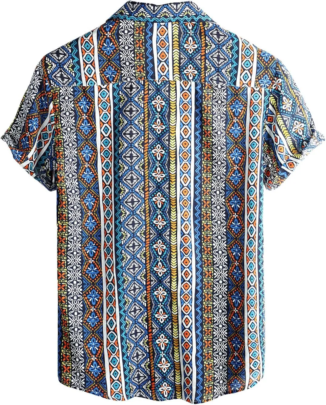 VATPAVE Mens Casual Short Sleeve Button Down Shirts Regular Fit Hawaiian Summer Shirt