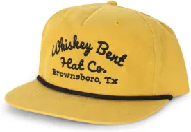 WHISKEY BENT HAT CO. The Frio Snapback Rope Hat - Vintage Baseball Cap, Adjustable Outdoor and Trucker Cap, One Size Fits All